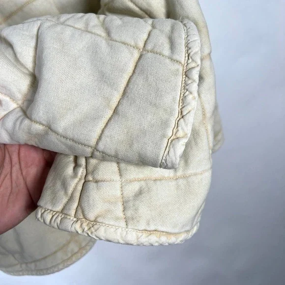 Free People dolman quilted jacket in vanilla cream size XS - Picture 8 of 16